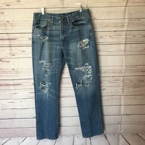 Levi 514 Mens Slim Straight Blue Jeans 34x30